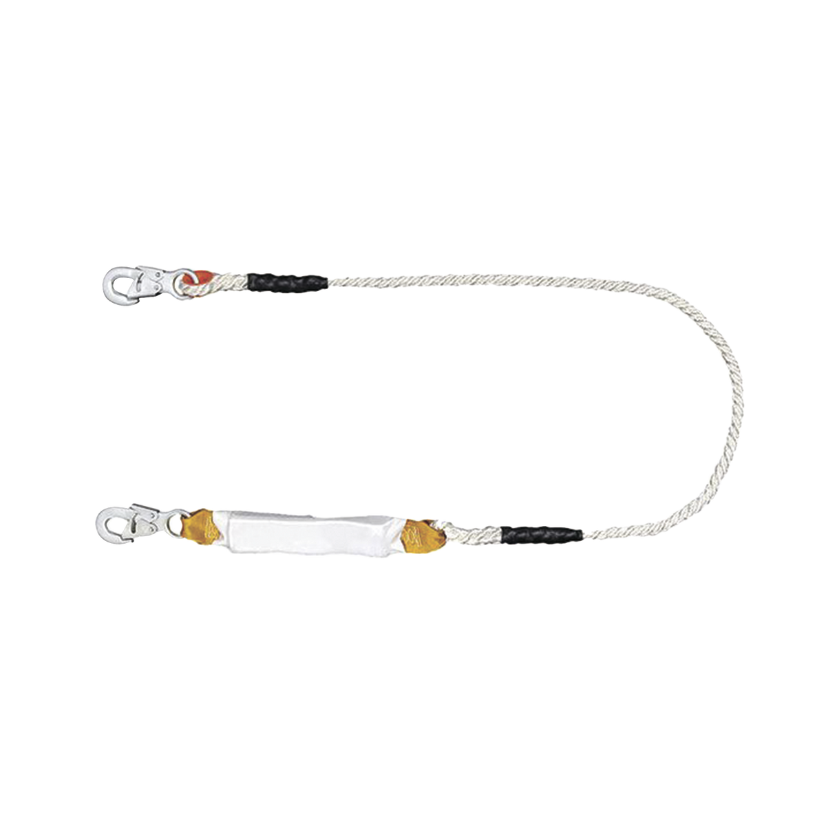 Amortiguador con Cable de Protección de  Nylon y 2 Ganchos de Seguro Doble.