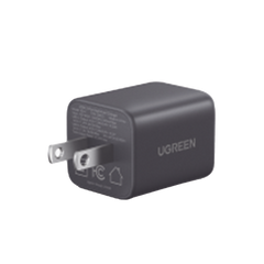 Cargador rápido GaN 1A1C de 20 W y 2 puertos
