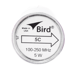 Elemento de 5 Watt en linea 7/8" para Wattmetro BIRD 43 en Rango de Frecuencia de 100 a 250 MHz.