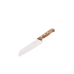 Cuchillo Santoku Wood de 17 cm, Filo con Corte Recto, Estilo Japonés
