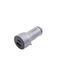 Cargador de Auto 52.5W | Puerto USB-A y USB-C | Carga Rápida | Compatible con Vehículos de 12 y 24 VCD | PD3.0 + QC3.0 | Chip Inteligente | Diseño Compacto Mayor Eficiencia Energética | Caja de Aluminio