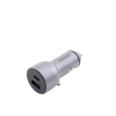 Cargador de Auto 52.5W | Puerto USB-A y USB-C | Carga Rápida | Compatible con Vehículos de 12 y 24 VCD | PD3.0 + QC3.0 | Chip Inteligente | Diseño Compacto  Mayor Eficiencia Energética | Caja de Aluminio.