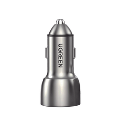 Cargador de Auto 52.5W | Puerto USB-A y USB-C | Carga Rápida | Compatible con Vehículos de 12 y 24 VCD | PD3.0 + QC3.0 | Chip Inteligente | Diseño Compacto  Mayor Eficiencia Energética | Caja de Aluminio.