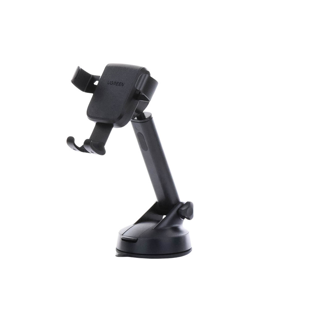Soporte de Celular para Automóvil con Ventosa / Diseño de Sujecion en Triangulo / Ajustable 270° / Rotable / Estirable / Amplia Compatibilidad con dispositivos de 4'' a 7'' / Color Negro