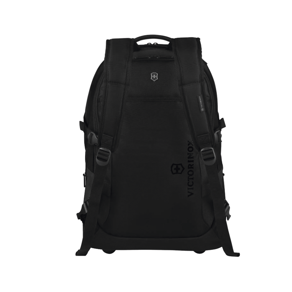 Mochila VX Sport EVO con Ruedas, Mango Telescópico y Correas al Hombro. Fabricada en Poliéster Negro repelente al Agua. Backpack on Wheels.