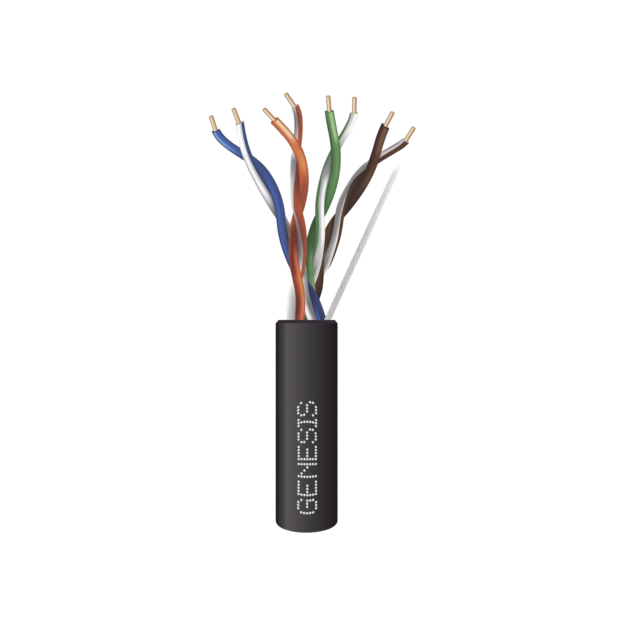 Bobina de Cable de 305 Metros (1000 Pies) / UTP Cat6 PLENUM / Color Negro / UL, CMP SPNLS / Probado a 350 MHz / Aplicaciones de CCTV / Redes de Datos / IP Megapixel / Control RS485