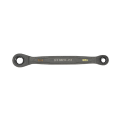 Juego de 2 llaves Estriadas de Matraca 4 en 1 con 8 Medidas Inglesas 1/2-5/8", 3/4-9/16", 1/4-3/8", 7/16-5/16"