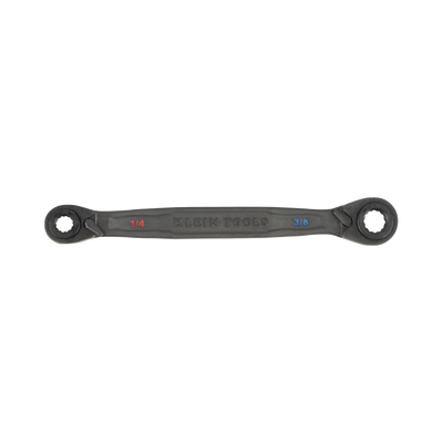 Juego de 2 llaves Estriadas de Matraca 4 en 1 con 8 Medidas Inglesas 1/2-5/8", 3/4-9/16", 1/4-3/8", 7/16-5/16"