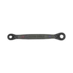 Juego de 2 llaves Estriadas de Matraca 4 en 1 con 8 Medidas Inglesas 1/2-5/8", 3/4-9/16", 1/4-3/8", 7/16-5/16"