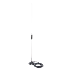 Antena Móvil para Rango de Frecuencia de Banda Civil (CB) 26.960 - 27.400 MHz.