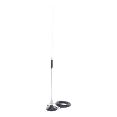 Antena Móvil para Rango de Frecuencia de Banda Civil (CB) 26.960 - 27.400 MHz.