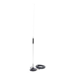 Antena Móvil para Rango de Frecuencia de Banda Civil (CB) 26.960 - 27.400 MHz.