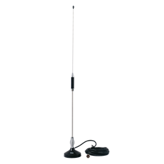 Antena Móvil para Rango de Frecuencia de Banda Civil (CB) 26.960 - 27.400 MHz.