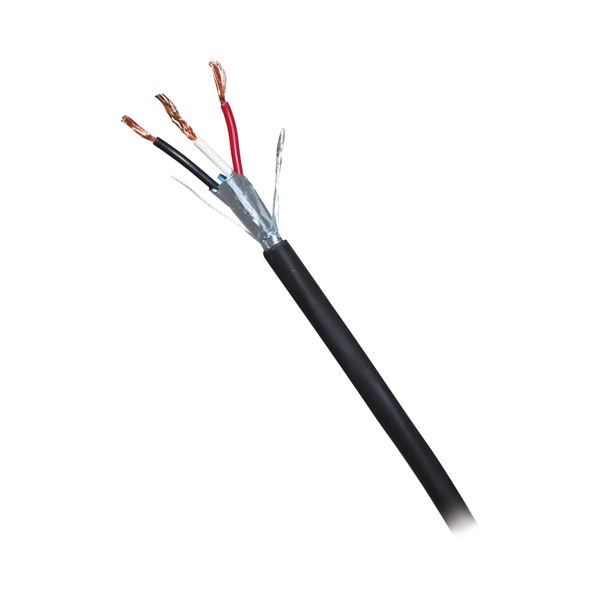 Caja de 305 Metros (1000 Pies) de Cable Blindado de 3 x 18 AWG Blindado Negro