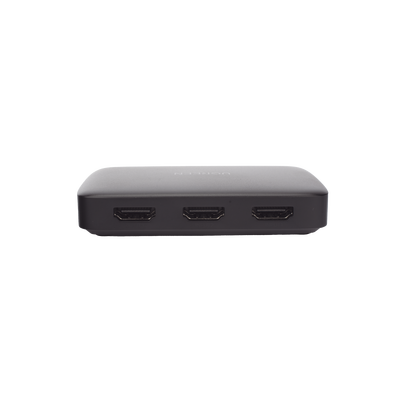 Conmutador HDMI (Switch) 4K@30Hz | 3 Entradas a 1 Salida | 3D | Transmisión Estable | Incluye Control Remoto | Receptor de Infrarrojos | Indicador LED | Chip Inteligente | Incluye Cable Micro USB para Alimentación.