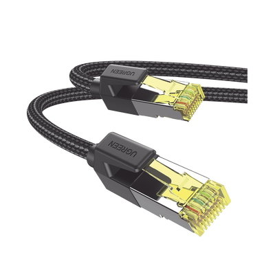 Cable Ethernet Cat7 CLASSâ… F/FTP Redondo con Malla de Nylon 1 Metro