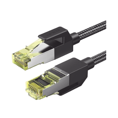 Cable Ethernet Cat7 CLASSâ… F/FTP Redondo con Malla de Nylon 1 Metro