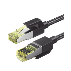 Cable Ethernet Cat7 CLASS F/FTP Redondo con Malla de Nylon 3 Metros (9.84 Pies)
