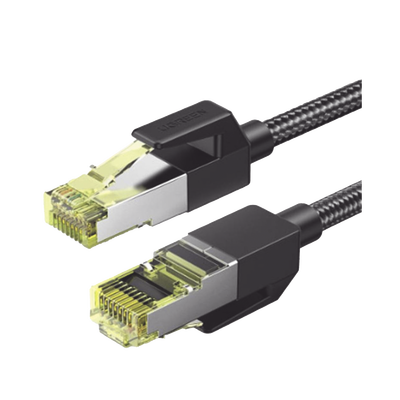 Cable Ethernet Cat7 CLASSâ… F/FTP Redondo con Malla de Nylon 3 Metros