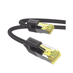 Cable Ethernet Cat7 CLASSâ… F/FTP Redondo con Malla de Nylon 5 Metros