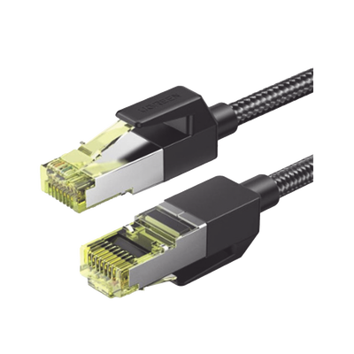 Cable Ethernet Cat7 CLASSâ… F/FTP Redondo con Malla de Nylon 5 Metros