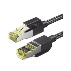 Cable Ethernet Cat7 CLASSâ… F/FTP Redondo con Malla de Nylon 5 Metros