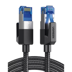 Cable Ethernet Cat8 CLASS F/FTP Redondo con Malla de Nylon 1 Metro (3.28 Pies)