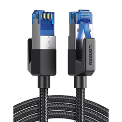 Cable Ethernet Cat8 CLASSâ… F/FTP Redondo con Malla de Nylon 1 Metro