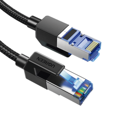 Cable Ethernet Cat8 CLASSâ… F/FTP Redondo con Malla de Nylon 2 Metros