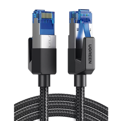 Cable Ethernet Cat8 CLASSâ… F/FTP Redondo con Malla de Nylon 5 Metros