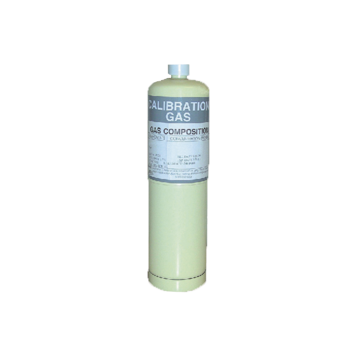 Cilindro para calibración de detectores de gas Amoniaco NH3 MACURCO NH3 34L 25 PPM