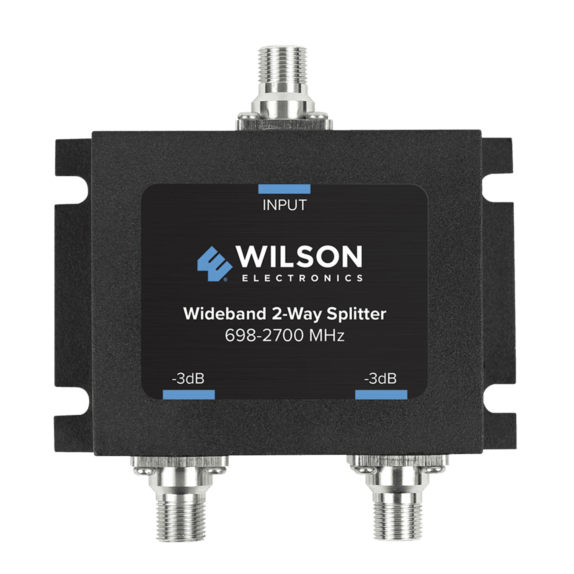Divisor de Potencia Coaxial 2 Vías / 698-2700 MHz / 75 Ohm / Pérdida por División 3 dB / Aislamiento ≥20 dB / Conector F-hembra / Diseño Microstrip