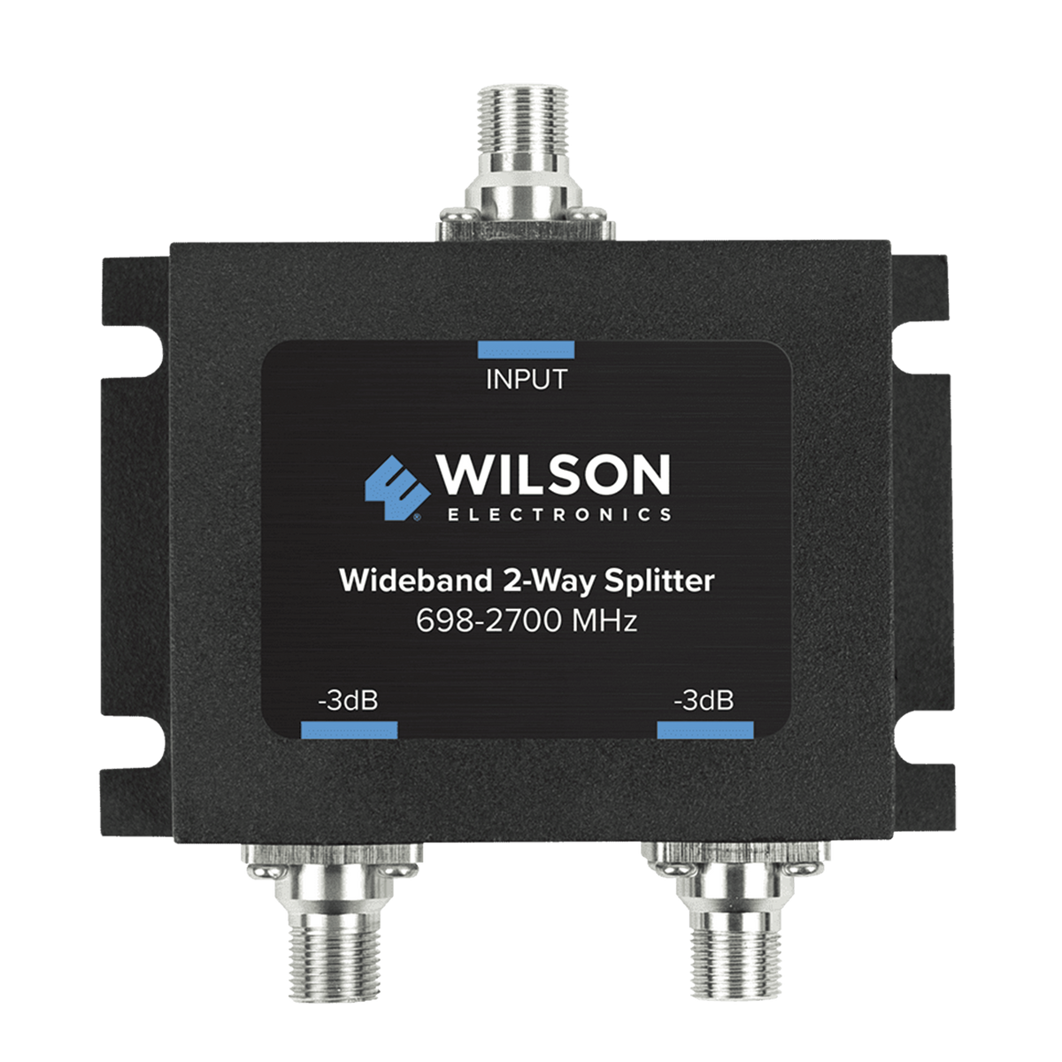 Divisor de Potencia Coaxial 2 Vías / 698-2700 MHz / 75 Ohm / Pérdida por División 3 dB / Aislamiento ≥20 dB / Conector F-hembra / Diseño Microstrip