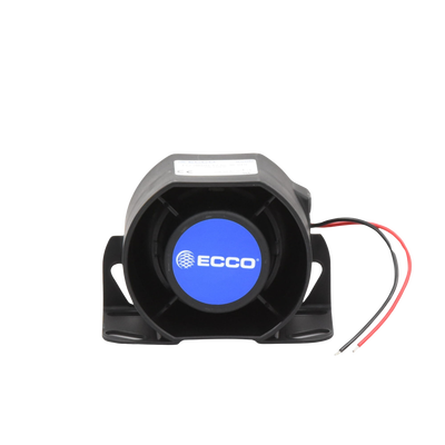 Alarma de reversa vehicular con montaje para superficies, 12-36 Vcc, 112 dBA