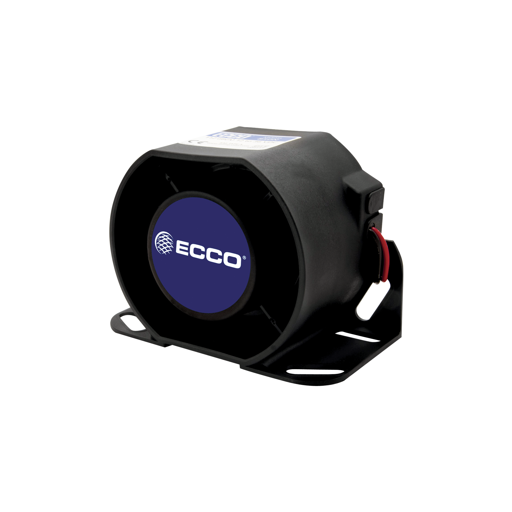 Alarma de reversa vehicular con montaje para superficies, 12-36 Vcc, 112 dBA