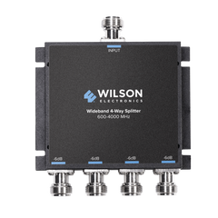 Divisor de potencia de 4 salidas, 50 Ohm, 600-4000MHz con conectores N-Hembra.