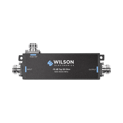 Separador TAP -7 dB con rango de frecuencia de 575 a 6000 MHz. Ideal para separar la antenas a diferentes longitudes de cable coaxial. 50 Ohm con conectores N Hembra.