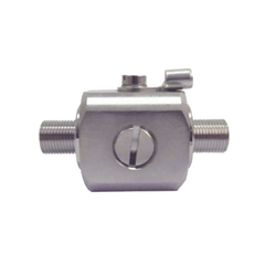 Protector contra descargas eléctricas. Cubre los rangos de frecuencia de los amplificadores de Señal Celular. 75 Ohm. Conectores F hembra.