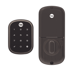 Cerradura ASSURE YRD256/ Color Bronce/ Teclado /Apertura por Smartphone Opcional/Para puertas Izq o Derecha de 35 a 57 mm de espesor