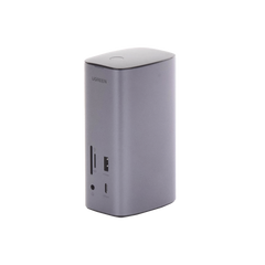 HUB USB-C (Docking Revodok Pro) 12 en 1 | 2 USB-A 3.0 | 1 USB-C PD Carga 100W | 1 USB-A 3.1 | 1 USB-C 3.1 | HDMI 4K | HDMI 8K Ultra HD | Display Port 4K | RJ45 (Gigabit) | Lector Tarjeta SD + Micro SD (TF) | Jack Audio 3.5mm.