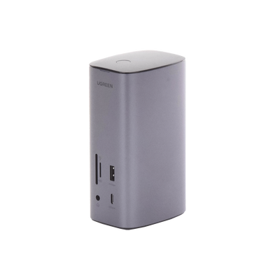 HUB USB-C (Docking Revodok Pro) 12 en 1 | 2 USB-A 3.0 | 1 USB-C PD Carga 100W | 1 USB-A 3.1 | 1 USB-C 3.1 | HDMI 4K | HDMI 8K Ultra HD | Display Port 4K | RJ45 (Gigabit) | Lector Tarjeta SD + Micro SD (TF) | Jack Audio 3.5mm.