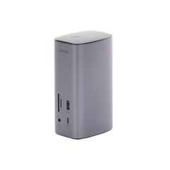 HUB USB-C (Docking Revodok Pro) 12 en 1 | 2 USB-A 3.0 | 1 USB-C PD Carga 100W | 1 USB-A 3.1 | 1 USB-C 3.1 | HDMI 4K | HDMI 8K Ultra HD | Display Port 4K | RJ45 (Gigabit) | Lector Tarjeta SD + Micro SD (TF) | Jack Audio 3.5mm.