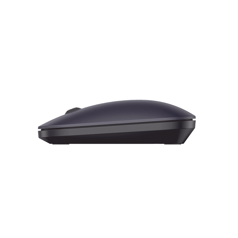 Mouse inalámbrico 2.4 GHz | Ultra Delgado y Silencioso | DPI 1000/1600/2000/4000 (Ajustable)  | Alcance 10m | Scroll de Aluminio | Adaptable a diferentes superficies | Diseño suave al tacto | Contiene Receptor USB | Color Negro.