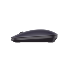 Mouse inalámbrico 2.4 GHz | Ultra Delgado y Silencioso | DPI 1000/1600/2000/4000 (Ajustable)  | Alcance 10m | Scroll de Aluminio | Adaptable a diferentes superficies | Diseño suave al tacto | Contiene Receptor USB | Color Negro.