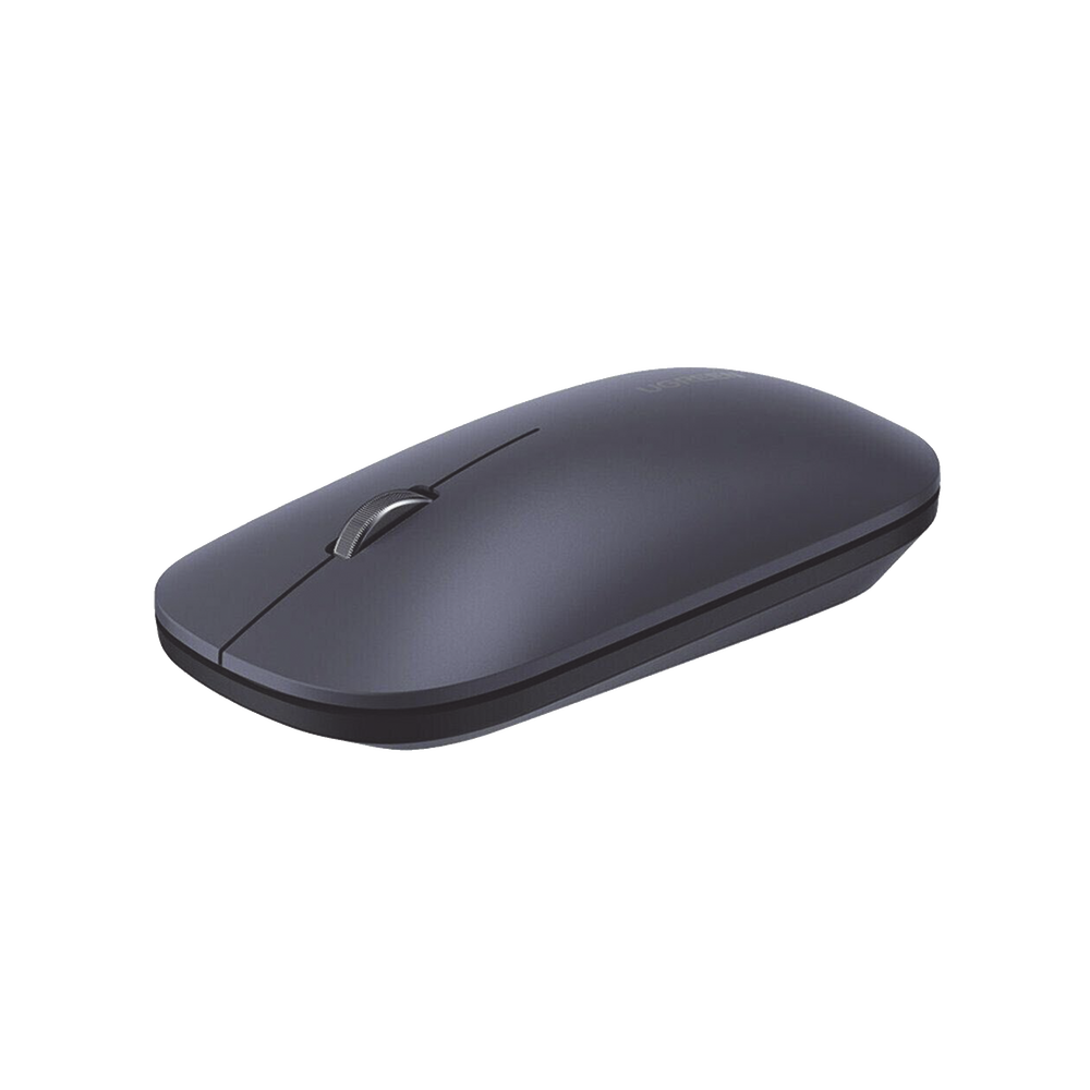 Mouse inalámbrico 2.4 GHz | Ultra Delgado y Silencioso | DPI 1000/1600/2000/4000 (Ajustable)  | Alcance 10m | Scroll de Aluminio | Adaptable a diferentes superficies | Diseño suave al tacto | Contiene Receptor USB | Color Negro.