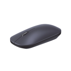 Mouse inalámbrico 2.4 GHz | Ultra Delgado y Silencioso | DPI 1000/1600/2000/4000 (Ajustable)  | Alcance 10m | Scroll de Aluminio | Adaptable a diferentes superficies | Diseño suave al tacto | Contiene Receptor USB | Color Negro.