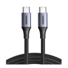 Cable USB-C a USB-C | 2 Metros | Potencia de Carga 240W | 48V/5A | PD3.1 /3.0 | 480 Mbps | Chip E-Market | Carcasa de Aluminio | Nylon Trenzado.
