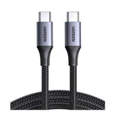 Cable USB-C a USB-C | 2 Metros | Potencia de Carga 240W | 48V/5A | PD3.1 /3.0 | 480 Mbps | Chip E-Market | Carcasa de Aluminio | Nylon Trenzado.