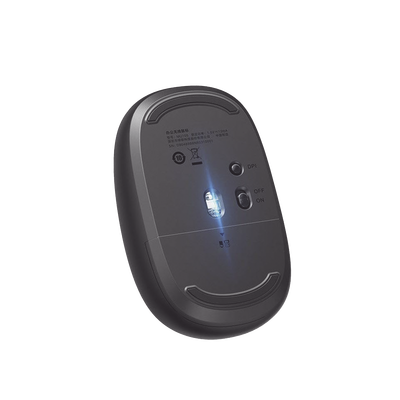 Mouse Inalámbrico 2.4G 800/1200/1600/2400 DPI | Función de 3 botones | Alcance 10m | Silencioso |  Ergonómico | Anti-caída y Anti-interferencias | Batería Alcalina AA incluida  | Midnight Blue.