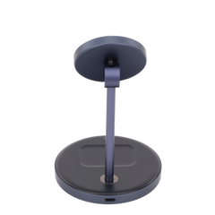 Soporte de Carga Inalámbrica | 3 en 1 | Compatible con MagSafe | Perfecto para iPhone y  AirPods | Carga Rápida Adaptativa /Simultanea | Múltiples Protecciones | Luz Indicadora LED | Aleación de Aluminio | Incluye Cable